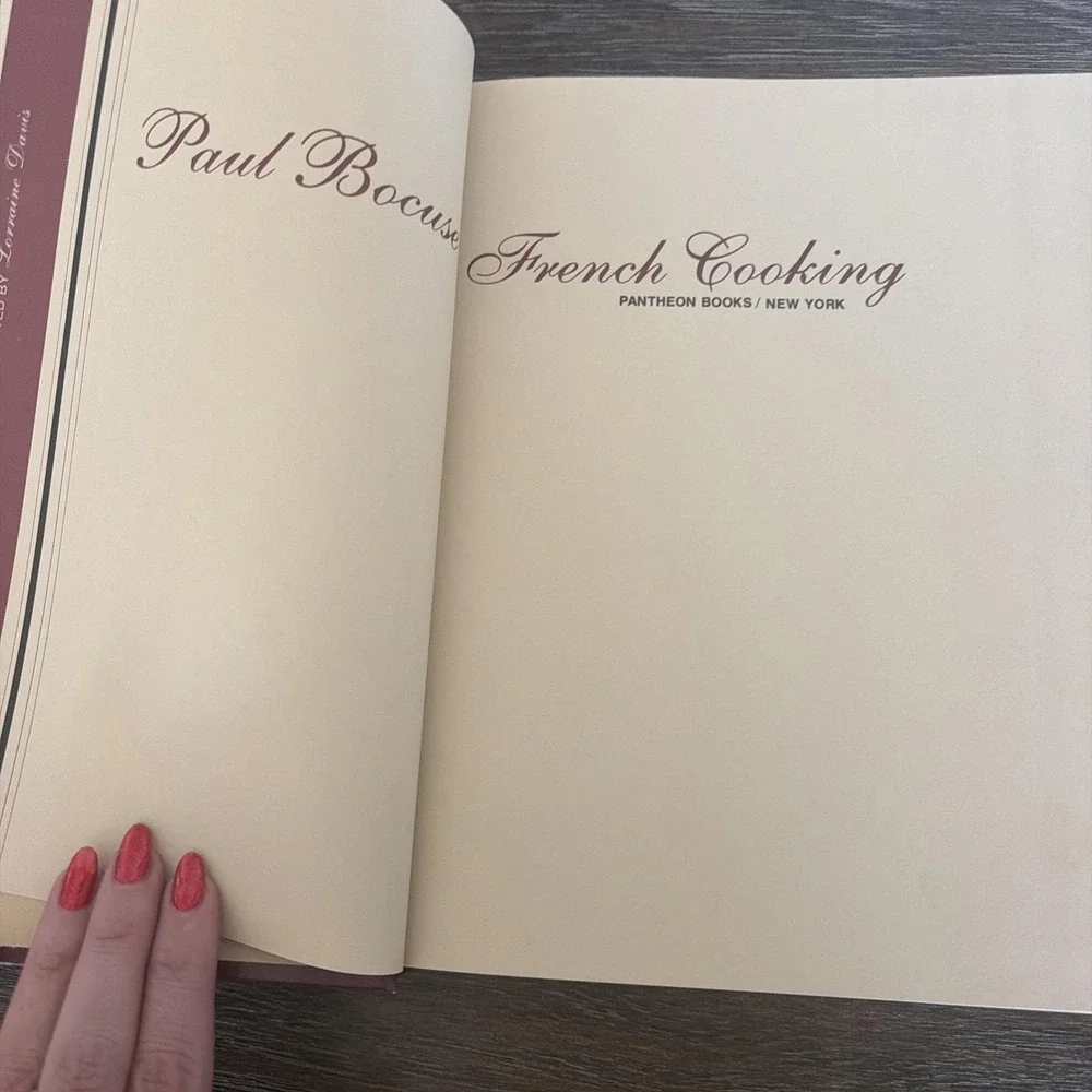 Paul Bocuse FRENCH Cookbook COOKING Alfred Guerot Cuisine Classique